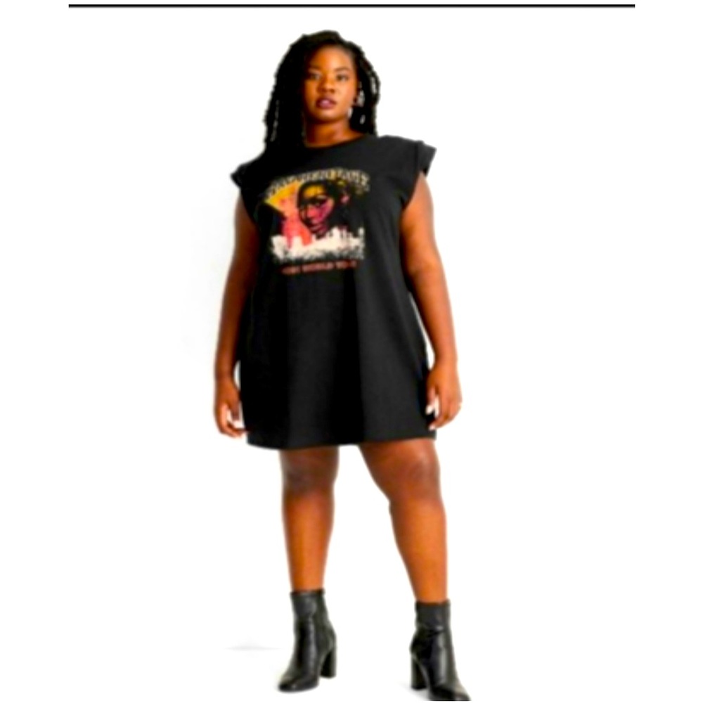 Future Collective by Kahlana Barefield Brown T shirt dress size 3x